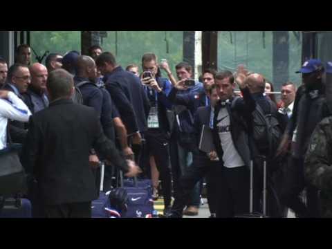 World Cup: France arrive at team hotel on eve of Uruguay clash