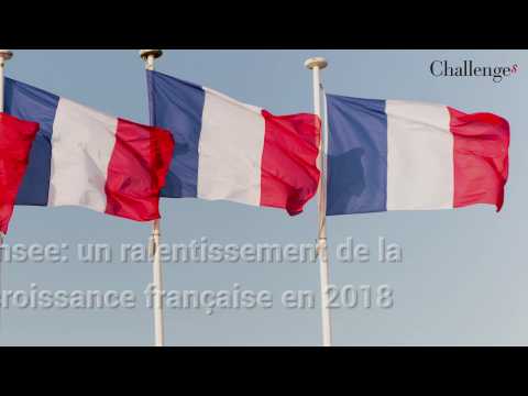 Insee: un ralentissement de la croissance française en 2018