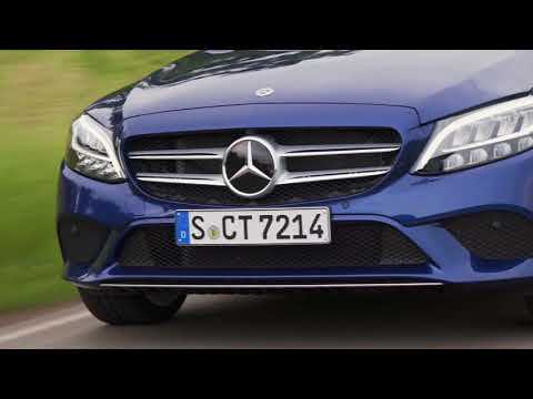 Mercedes-Benz C 220 d Estate Driving video in Brilliant blue