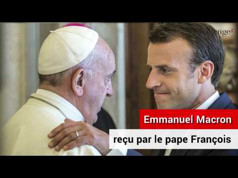 Emmanuel Macron reçu par le pape François