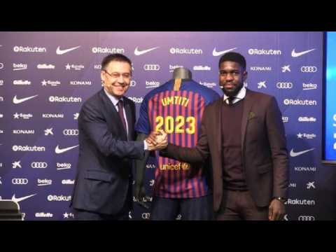 FC Barcelona renews defender Samuel Umtiti's contract until 2023
