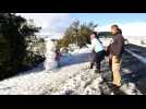 South Africans delight in snow after cold front hits