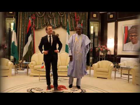 Emmanuel Macron en voyage au Nigeria