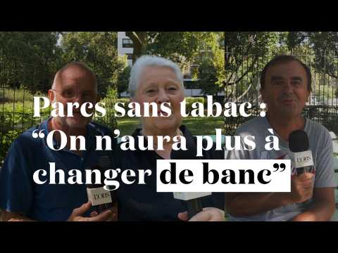 Parcs sans tabac à Paris : "On n'aura plus à changer de banc"