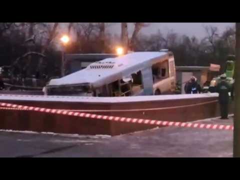 Five dead after bus ploughs into Moscow underpass