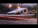 Five dead after bus ploughs into Moscow underpass - Label : AFPTV - First images - Category : News
