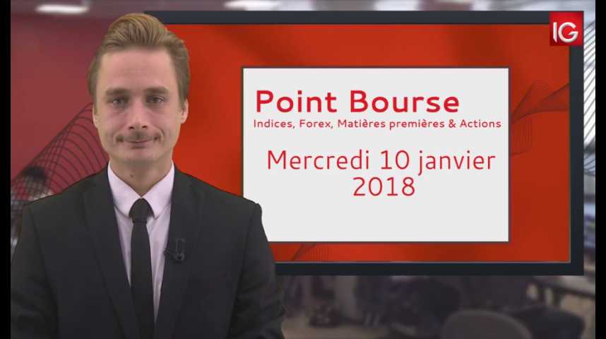 Illustration pour la vidéo Point Bourse IG du 10.01.2018