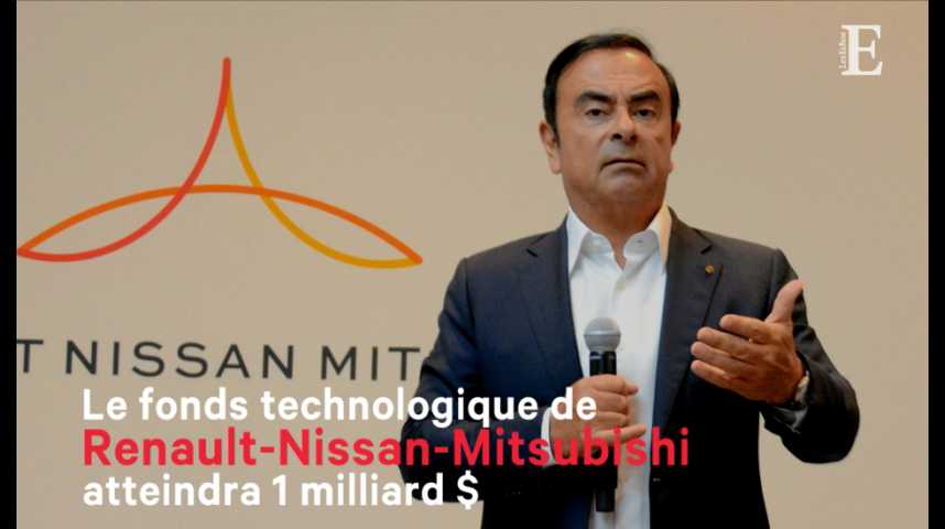 Illustration pour la vidéo Le fonds technologique de Renault-Nissan-Mitsubishi atteindra 1 milliard de dollars