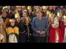 Young Epiphany singers visit Angela Merkel at the Chancellery