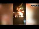 Furious Blaze Destroys London Paint Factory