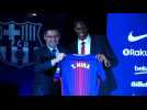 Barcelona unveil new signing Colombian defender Yerry Mina - Label : AFPTV - First images - Category : Sport