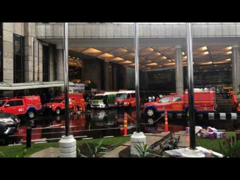 Floor at Indonesia's stock exchange collapses