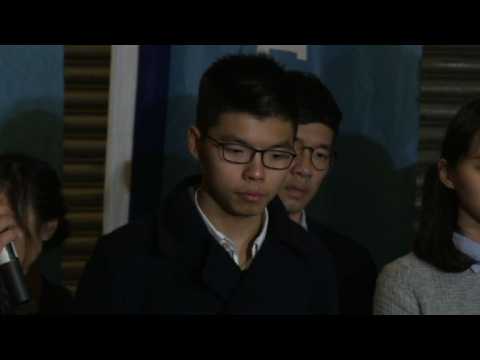 Hong Kong democracy activist Joshua Wong released on bail