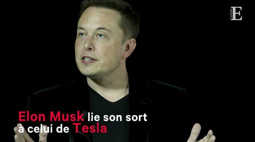 Illustration pour la vidéo Elon Musk lie son sort à celui de Tesla