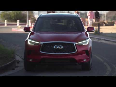 2019 Infiniti QX50 Driving Video in Red