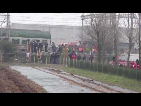 Three dead as packed commuter train derails in Italy
