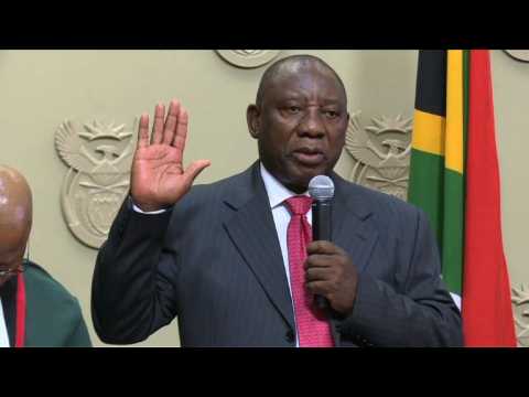 South Africa's new president, Cyril Ramaphosa