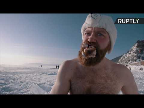 Cool Moves? Ice Swimmers Recreate Satisfaction Challenge Viral Dance Video