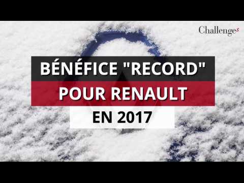 Renault affiche un bénéfice record en 2017