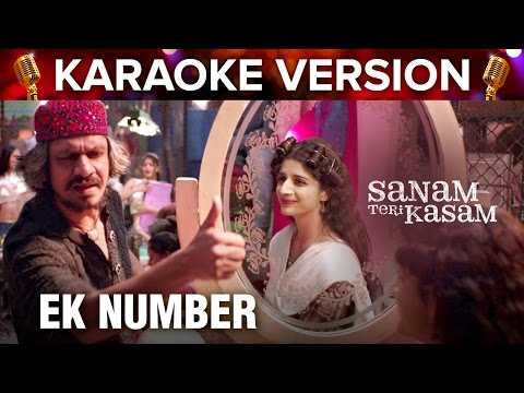 Ek Number | Karaoke Version | Sanam Teri Kasam | Harshvardhan Rane & Mawra Hocane