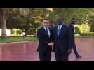 Emmanuel Macron meets with Senegalese counterpart Macky Sall