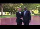 Emmanuel Macron meets with Senegalese President Macky Sall