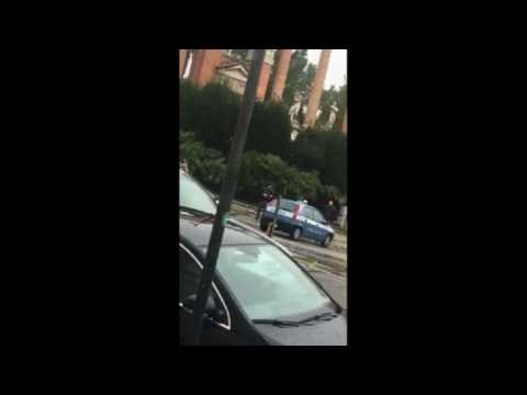 Amateur footage from scene of of Italy shootings