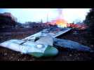 Images of the Russian plane downed in Syria