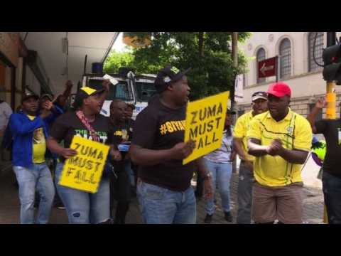 ANC members gather to counter pro-Zuma march