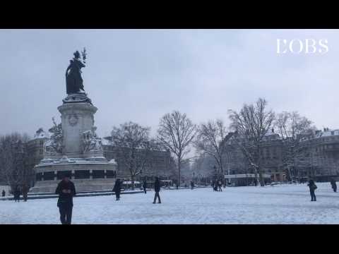 Paris sous la neige : c'est beau. Et tellement calme.