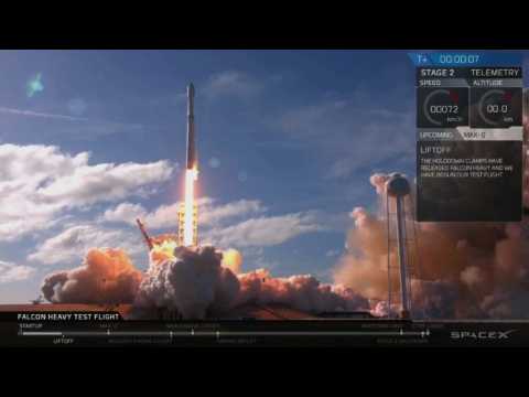 SpaceX launches world's most powerful rocket toward Mars