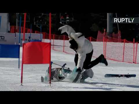 Robot Skiers Brush Up on Slalom Skills Ahead of World's First Ski Robot Challenge