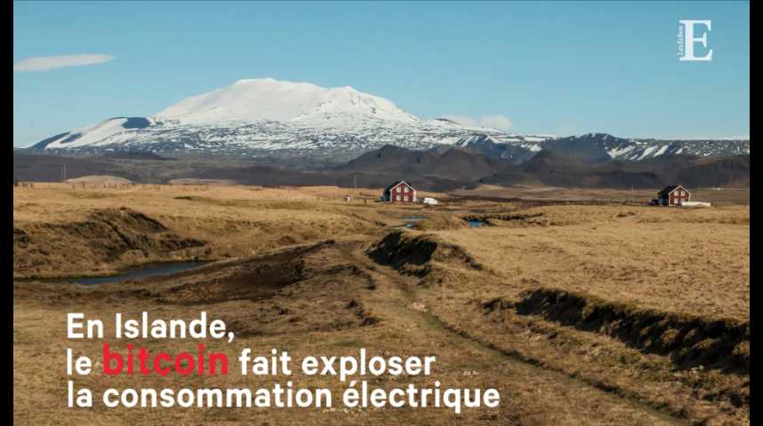 Illustration pour la vidéo Le bitcoin fait exploser la consommation électrique de l'Islande