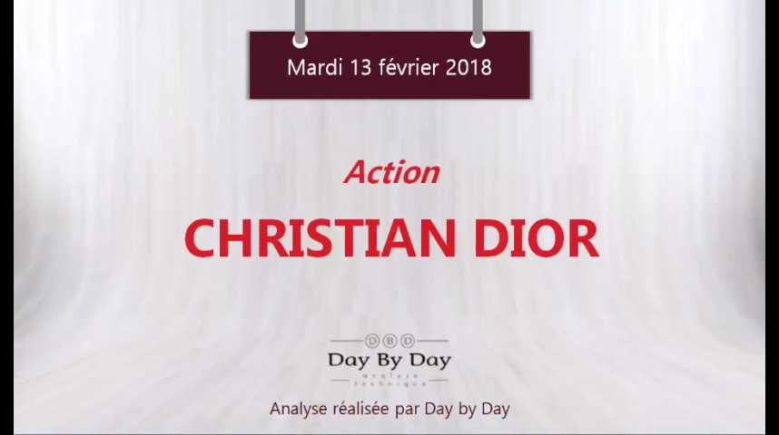 Illustration pour la vidéo Action Christian Dior : soutenu par sa moyenne mobile à 100 jours - Flash analyse IG 13.02.2018