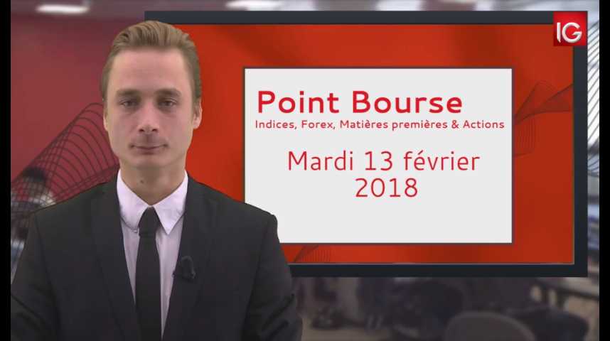 Illustration pour la vidéo Point Bourse IG du 13.02.2018