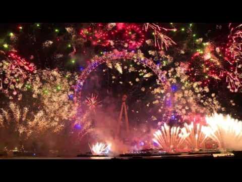 Revellers welcome 2018 at London Eye Ferris wheel
