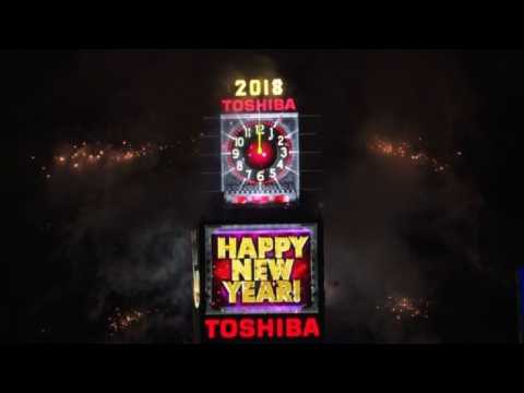 New Year ball drop on New York's Times Square