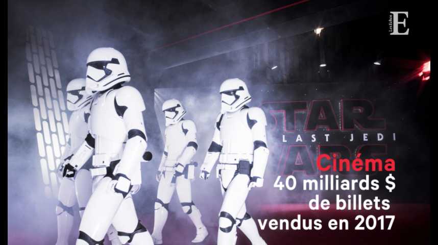Illustration pour la vidéo Cinéma : près de 40 milliards de dollars de billets vendus en 2017