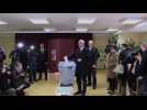 Candidate Drahos votes in Czech presidential run-off
