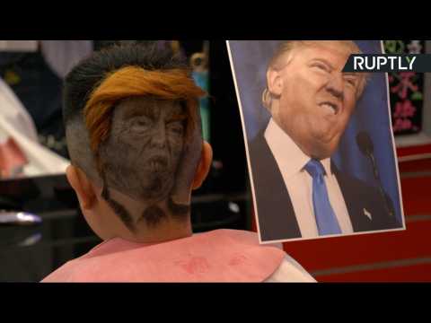 How Would You Like Trump or Putin's Face Carved Into Your Hair?
