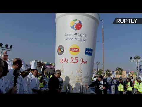 Spot of Tea? Giant  1,320-Gallon Cup of Tea Brewed in Dubai Sets World Record