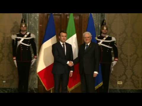 Macron in Italy to discuss migration, future of Europe