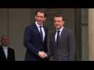 After boost in Berlin, Macron sells EU vision to Kurz - Label : AFPTV - First images - Category : News