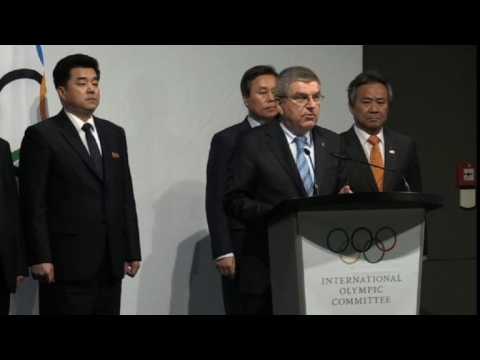 North and South Korea to march under same flag at 2018 Games:IOC