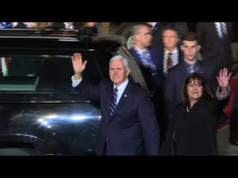 US VP Mike Pence arrives in Israel