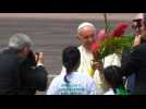 Pope Francis lands in Peru's Amazon