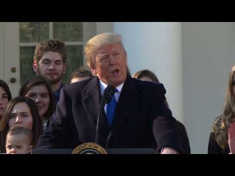 Trump addresses anti-abortion rally in Washington