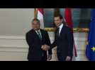 Austrian Chancellor welcomes Hungarian PM - Label : AFPTV - First images - Category : News