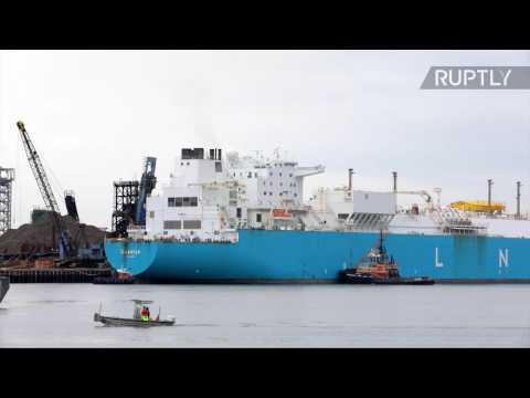 Liquefied Natural Gas Produced in Siberia Arrives in Boston