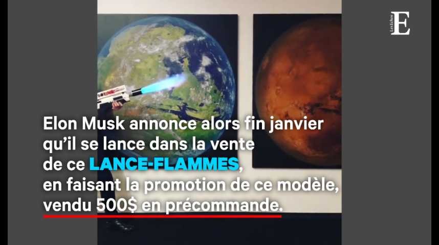 Illustration pour la vidéo Le nouveau « joujou » d’Elon Musk enflamme le web
